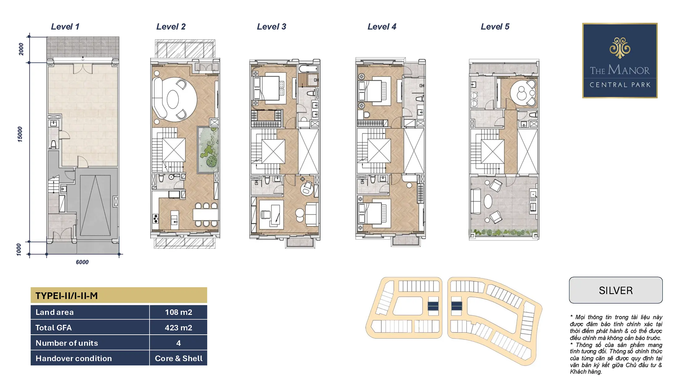 Layout điển hình Shop Villa Sliver, Loại I-II/I-II-M phân khu The Aristo The Manor Central Prak Hà Nội Layout điển hình Shop Villa Sliver, Loại I-II/I-II-M phân khu The Aristo The Manor Central Prak Hà Nội