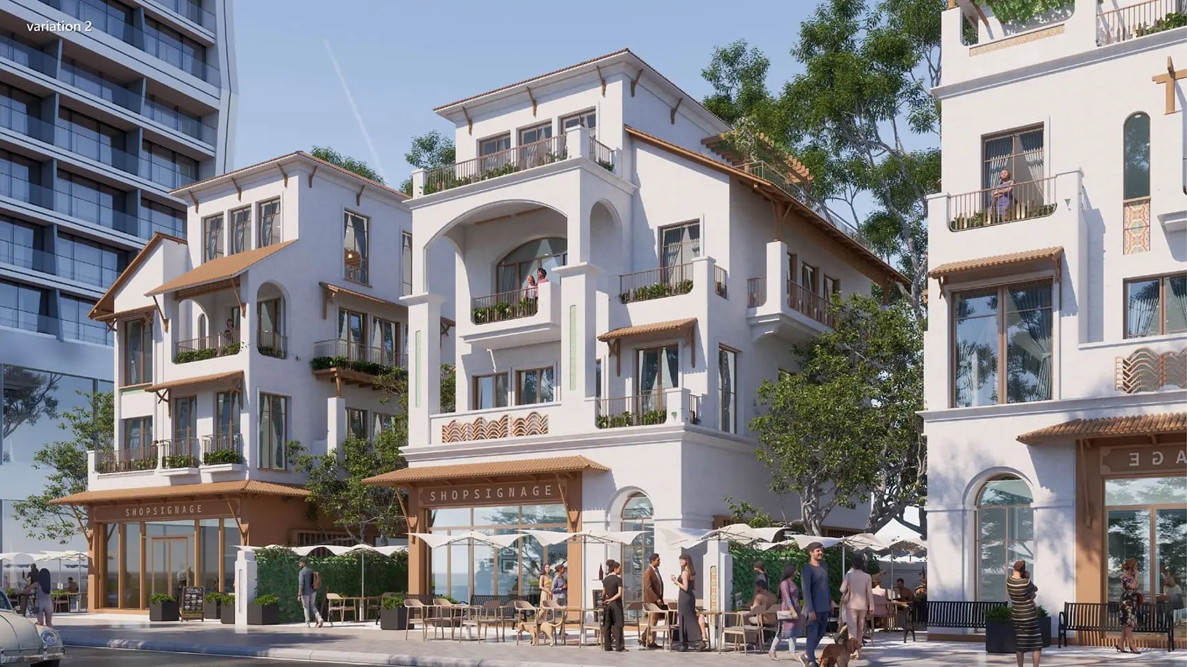 Không gian sống hiện đại và tinh tế tại Blanca City do Sun Group phát triển.